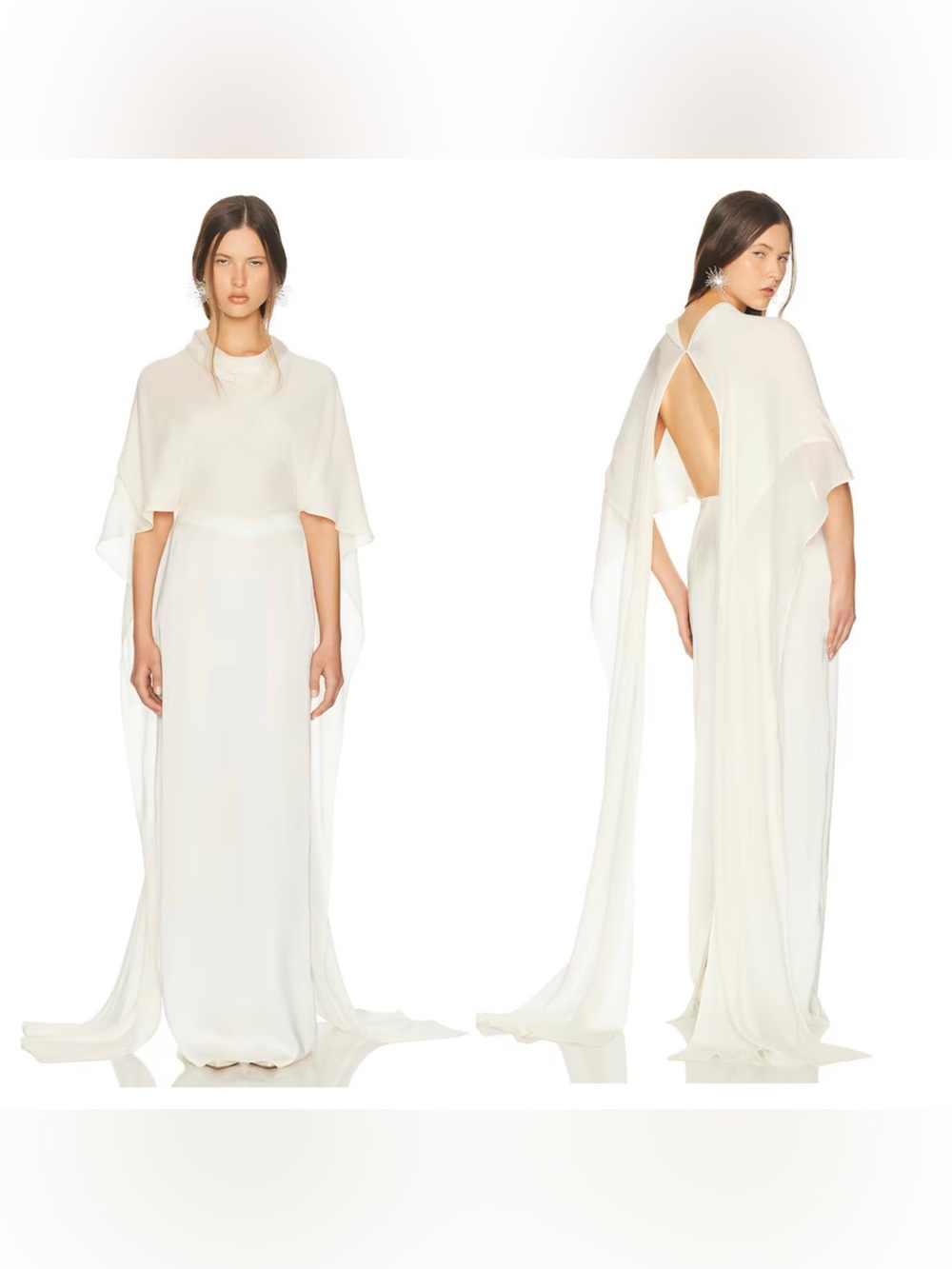 HELSA Mix Media Scarf Maxi Dress